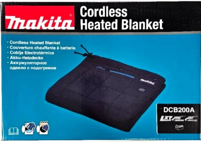 New Makita DCB200A Heated Blanket Cordless Battery Powered 18V 18 Volt LXT - Image 1 of 2
