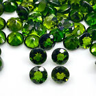 VVS 4 Pcs Natural Chrome Diopside 5mm Round Cut Vivid Green Loose Gemstones Lot