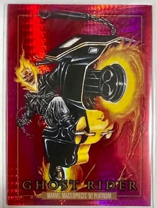 Marvel Masterpieces Platinum ‘92 Ghost Rider Red Prism /492 Refractor 2024 Rare - Picture 1 of 2