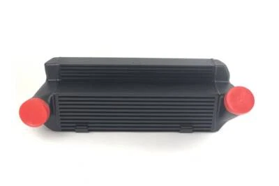 CSF Stepped BarPlate Intercooler Black BMW 135i 08-10 335i E90 E92 07-10 N54B30 - Image 1 of 4