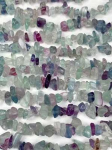 7-12mm Natural green purple blue Nugget 32" Strand Jewelry Gemstone Crystal - Picture 1 of 10