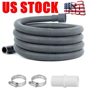 10 Ft Universal Washing Machine Drain Hose Kit Discharge Hose Extension Pipe Kit - Picture 1 of 7