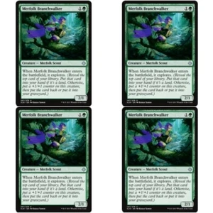 4 x MERFOLK BRANCHWALKER NM Ixalan MTG Green - Merfolk Unc - Picture 1 of 1