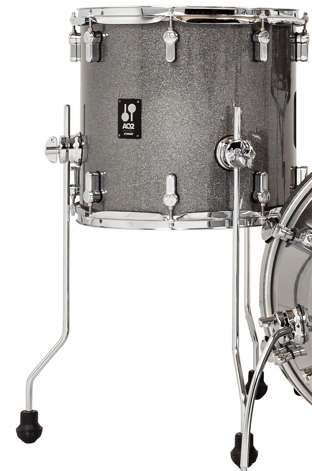 Sonor AQ2 14x13" Titanium Quartz Floor Tom Drum w/Legs Maple WorldShip | Dealer - Image 1 of 1