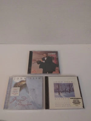3 Easy Listening CDS. James Galway:Wind Of Change (1994 CD). John Tesh:Grand Pas Foto 1 de 3