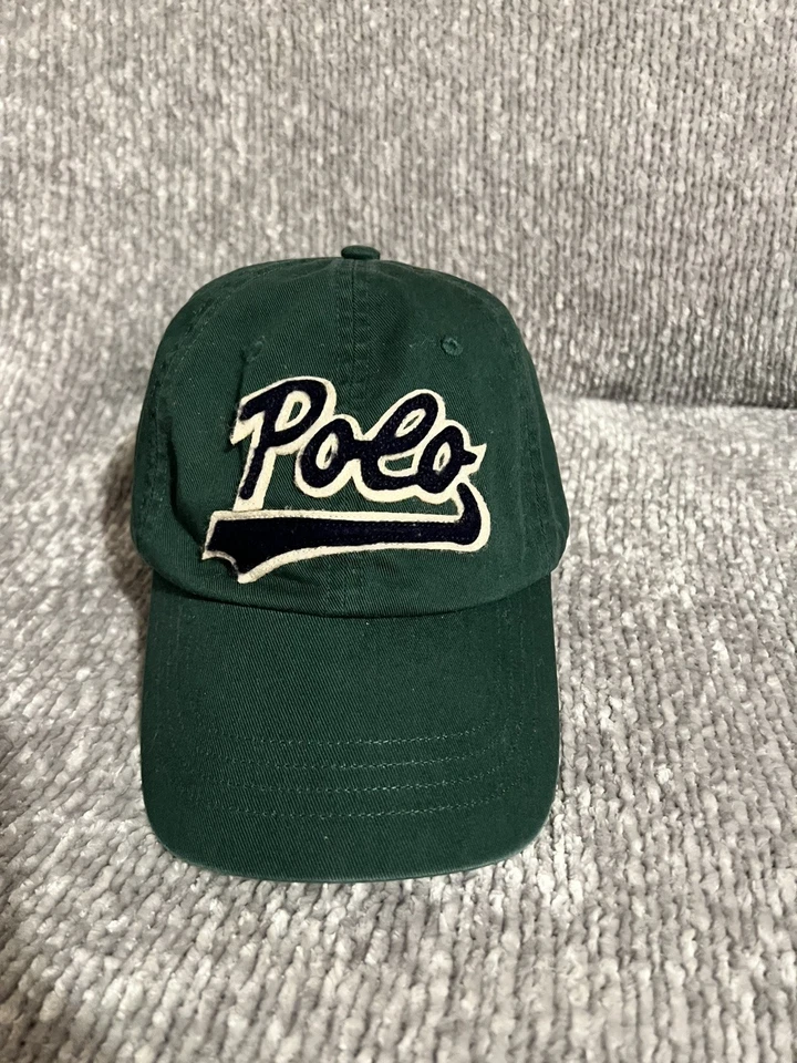 De colección Polo Deportivo Ralph Lauren Sombrero con Tirantes Bordado Escritura Deletreado (h5) Foto 1 de 4