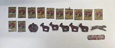 Lote de 20 etiquetas de tabaco vintage (12) Full Bloom Statesville N.C. 5 Brown's Mule Foto 1 de 4