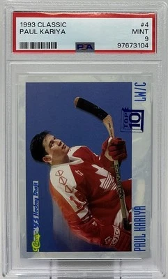 Paul Kariya Rookie PSA 9 - 1993 Classic Draft Picks -Ducks, Avalanche, Predators - Image 1 of 4