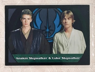 Topps Star Wars Evolution Anakin & Luke Skywalker Stained Glass Pairings #G1 - Image 1 of 2