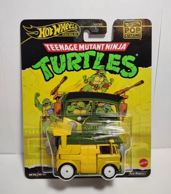 Hot Wheels Premium Teenage Mutant Ninja Turtles Party Wagon Real Riders Metal  Foto 1 de 2