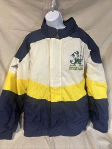 Vintage 90s Notre Dame Apex Pro Line Puffer Jacket Men’s Size Large NCAA - Picture 1 of 9