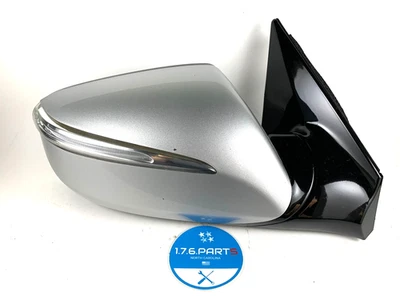Espejo retrovisor lateral derecho para pasajero Hyundai Santa Fe 2014 con punto ciego OEM plateado 13-16 Foto 1 de 4
