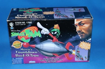 1996 PLAYMATES SPACE JAM MARVIN’S COUNTDOWN ROCK-O-TRON PLAYSET NEW NIB - Image 1 of 4