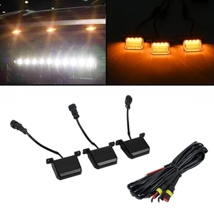 For Toyota Tundra PRO 2022+ LED Front Grille Lamp Kit Amber Light Smoked Lens - Picture 1 of 8