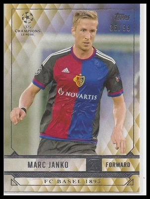 2016-17 Topps UCL Showcase Gold /99 Marc Janko #56 Rookie RC - Image 1 of 2