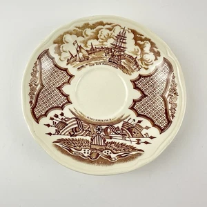 Vintage Fair Winds Saucer Alfred Meakin New York Harbor 1830 - Picture 1 of 4