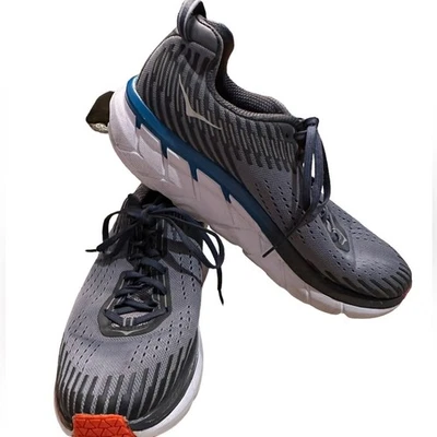 Hoka Shoes One One Clifton 5 Hombre Talla 11.5 Gris Tenis Foto 1 de 4