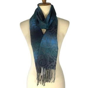 Steve Madden Azul Ombré Paisley Silenciador Bufanda OS - Imagen 1 de 6