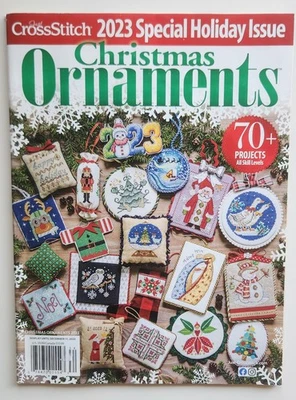 Revista Just Cross Stitch 2023 Edición Especial Vacaciones Adornos de Navidad Foto 1 de 2