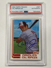 CAL RIPKEN JR 1982 Topps Traded #98T RC Baltimore Orioles Signed PSA DNA