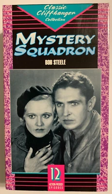 Mystery Squadron (B&W VHS, 1995, 1933 Film) RARE VHS VINTAGE SERIAL ~ TESTED - Image 1 of 3