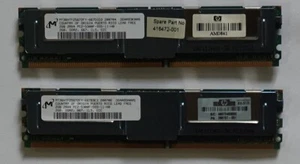 4GB Micron Memory MT36HTF25672FY-667D1D3 - 2GB x 2 DDR2-667 - PC5300 - ECC - Picture 1 of 2
