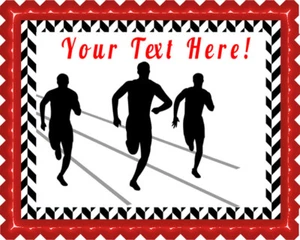 Track and Field Athletes - Edible Cake Topper or Cupcake Topper - Picture 1 of 14