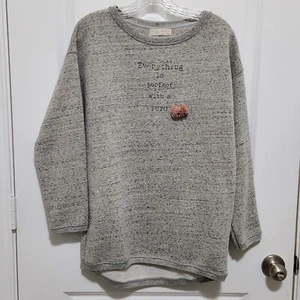 Zara Girls 13/14 Soft Collection Ballerina Crewneck Sparkle Tunic Sweatshirt - Picture 1 of 9