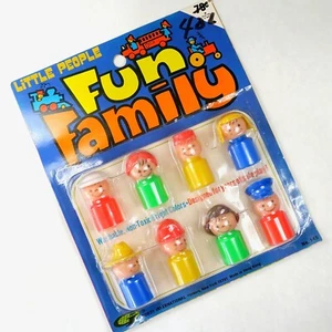 Little People Divertido Juego Familiar De Colección Años 80 Gordy International Nuevo en Tarjeta - Imagen 1 de 6