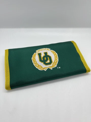 OREGON DUCKS Tri-Fold Wallet Gunther NCAA University of Oregon New Old Stock VTG Cover