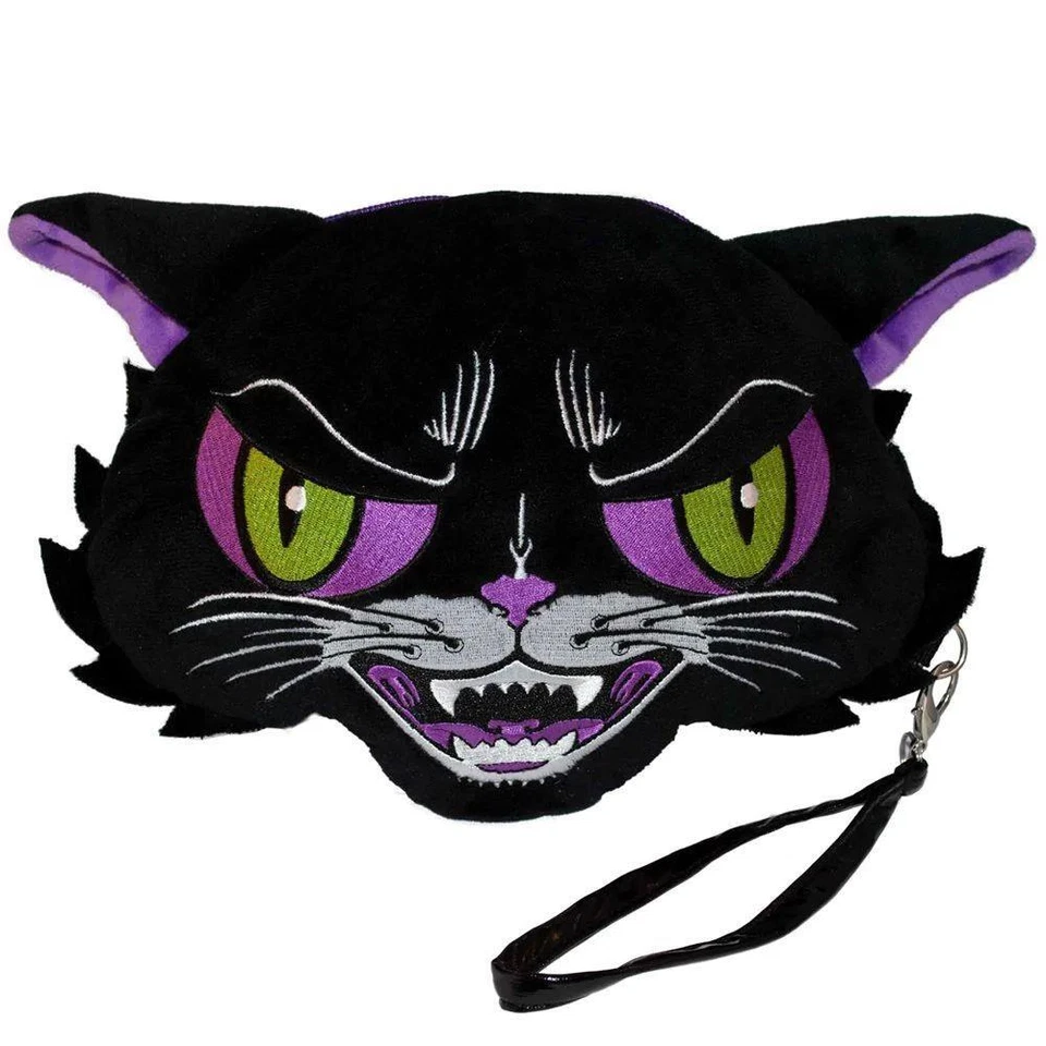 Cat Kattitude Wristlet Plush Purse Kreepsville 666 - Image 1 of 1