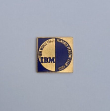 VTG 1969 IBM WORLD TRADE 100% CLUB 10K COMPUTER EMPLOYEES LAPEL PIN #2