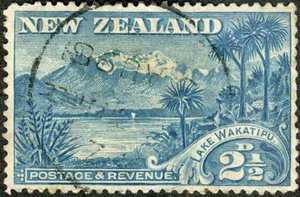 Nueva Zelanda 1898 Lago Wakatipu Usado (SC# 74) - Imagen 1 de 1