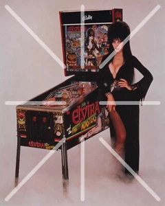 Elvira And The Party Monsters Pinball Machine Vintage 8x10 Photography Reprint - Picture 1 of 1
