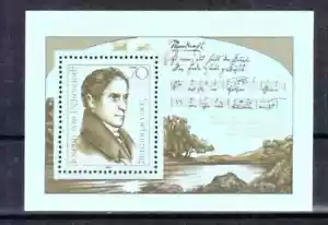ALEMANIA DDR BLOCK 92 EICHENDORFF NUEVA MNH - Foto 1 di 1