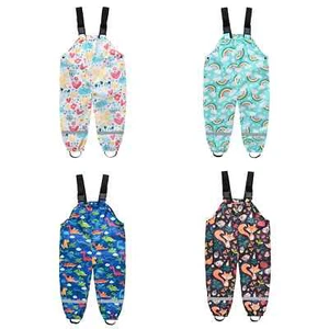 2025 Baby Girls Rain Pants Waterproof Boys Jumpsuit Sport Children's - Picture 1 of 32