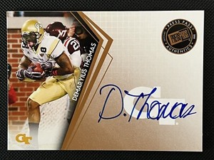 2010 Press Pass Demaryius Thomas Auto No.PPS-DT Georgia Tech WR