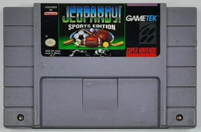 Jeopardy! Sports Edition (Super Nintendo Entertainment System, 1993) SNES - Image 1 of 3