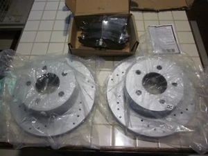 Front Brake Rotors & Pads For Jeep Grand Cherokee Wagoneer Wrangler Comanche - Picture 1 of 9
