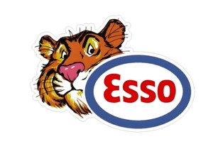 FITS VINTAGE Esso PUT A TIGER GASOLINE GAS MOTOR OIL PUMP BUMPER STICKER DECAL - Foto 1 di 1