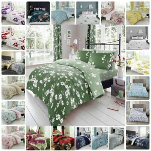 Reversible Duvet Quilt Cover Bedding Set Single Double King Size With Pillowcase - Picture 1 of 122