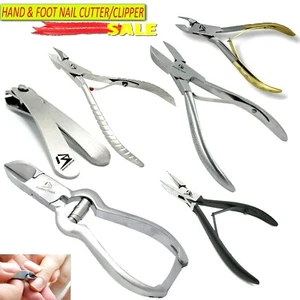 Toe Nail Clippers Nippers Cutters Set – Chiropody Podiatry Heavy Duty Thick Hard - Picture 1 of 40