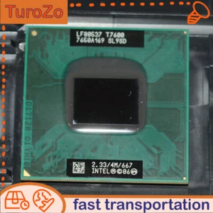 Tested Intel Core 2 Duo T7600 4MB 2.33GHz 667 MHz Socket M PGA478 CPU Processor - Picture 1 of 5