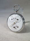 ANCIENNE TRES JOLIE MONTRE A COQ QUANTIEME GOUSSET ARGENT HOMME CHRONOMETRE