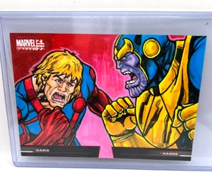 Thanos 21-22 Marvel Annual Battle Booklet Sketch by Roberto Mamani 1/1 - Picture 1 of 3