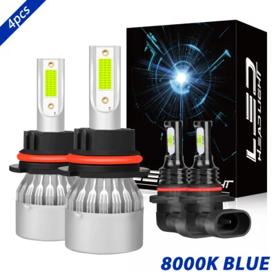For Ford Ranger 1998 1999 2000 8000K LED Headlight H+L+ Fog lamp Bulbs Combo Kit - Image 1 of 4