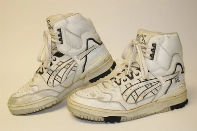 Винтажный Корея ASICS гель мужской 11,5 белый высоты верхнего кроссовок баскетбол обувь AL47 - Изображение 1 из 4