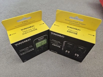Wireless YONGNUO YN622N-TX Controller + YN622N triggers NIKON COMPATIBLE  - Image 1 of 3