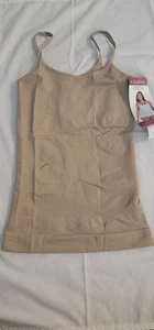Curveez Womens Sz L Incredibly Shaping Cami Nude CUR3501 Shaping Slimming Firm - Picture 1 of 13