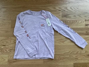 Vineyard Vines Girl’s Glitter Candy Long Sleeve T-Shirt Size L(16) - Picture 1 of 3
